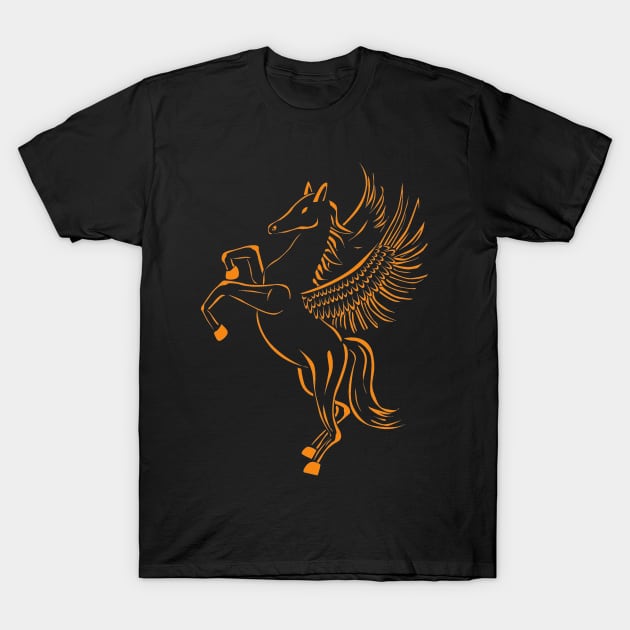 Flying Horse T-Shirt by Koala's Fog Laboratory